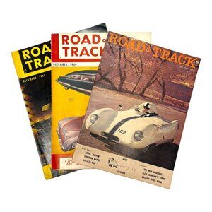 Vintage Road & Track Magazine Lot of 3 1950, 1951, 1957 Mercedes Lotus